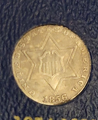 1856 Silver Three Cent | 3-Cent | Gorgeous Old US Type Coin | See Pics! Cover