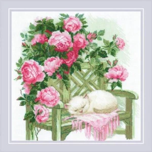 Kit de punto de cruz contado Riolis "Dulces sueños", 30x30cm - Imagen 1 de 2