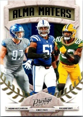 2024 Panini Prestige - Alma Maters Aidan Hutchinson, Kwity Paye, Rashan Gary #11 - Image 1 of 2