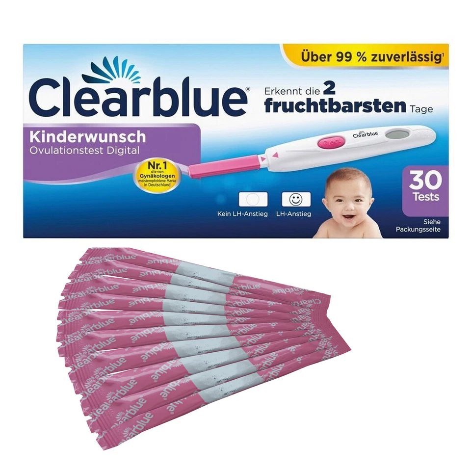 CLEARBLUE Ovulationstest Digital Teststäbchen 30 Stück - Bild 1 von 1