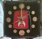 SHRINERS Numismatic 1964 Last US Silver Coinage Clock by Marion-Kay  