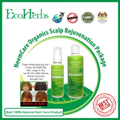 Ecoherbs NeemCare Juego Completo para Cabello Seco,Tratamiento Cabello Blanco/Gris Prematuro Foto 1 de 4