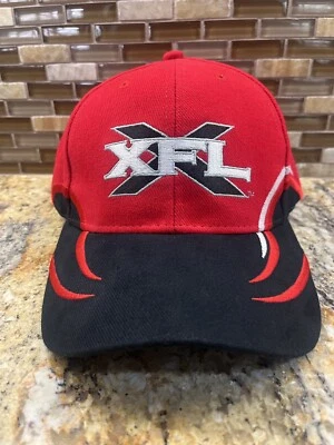 Gorra roja de la Liga de Fútbol XFL ajustable SnapBack DREW PEARSON excelente estado Foto 1 de 4