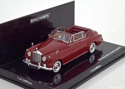 ROLLS ROYCE SILVER CLOUD II CABRIOLET 1960 ROSSO MINICHAMPS 436134930 1/43 - Immagine 1 di 2
