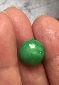 *Natural Jade, 6.10ct., Opaque-Pastel Green, Round, ID#243 - Picture 1 of 3