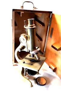 EXC+++ RARE+++ 1888 F. Koristka brass Original Microscopio Microscope Made Italy - Photo 1/15