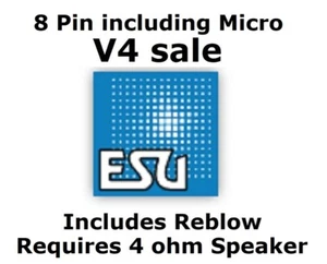 ESU V4 8 Pin Sound Decoder No Speaker (4ohm)