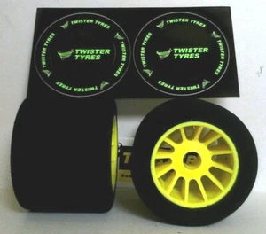 TWISTER JAMARA 1:8 ACCESSORI RC - TYRES RUOTE POSTERIORI SERPENT GIALLO 050781 - Imagen 1 de 3