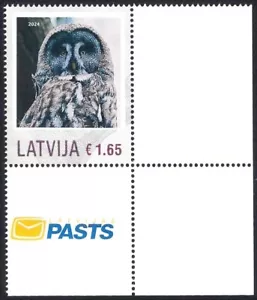 Lettland 2024 - Große Graue Eule - personalisierte Briefmarke (Logo der Lettland Post) - Bild 1 von 1