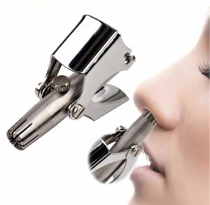 Stainless Steel Manual Nose Hair Trimmer – Precision Clipper Grooming Tool - Picture 1 of 6