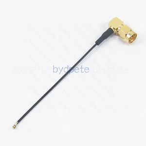 WFL w.FL IPX4 MHF4 to SMA Male Right Angle 90 Degree Coaxial Cable Pigtail 50ohm - Picture 1 of 10