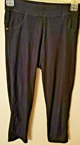 Girls Youth Size S 7 8 Blue Stretch Legging 2 pockets on back 2 faux on front ri
