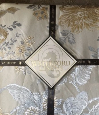 $100 EVA Luxury WATERFORD  LINENS TABLECLOTH Oblong 70”x126” For 10 -12 People - Image 1 of 4