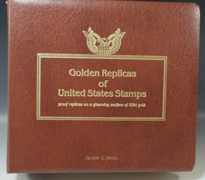 41 GOLDEN REPLICAS STAMPS ISSUES AUG29 1991/APR 24 1992 SET 1 DAY COVER 22K GOLD - Image 1 of 4