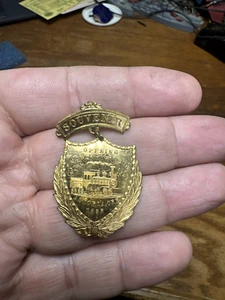 Pin de recuerdo de ferrocarril fluvial ASTORIA & COLUMBIA de 1898 apertura de ferrocarril - Imagen 1 de 10