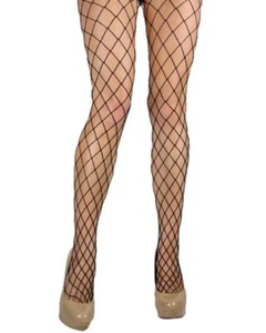 NEW Leg Avenue Spandex Diamond Net Pantyhose Black One Size - Picture 1 of 1