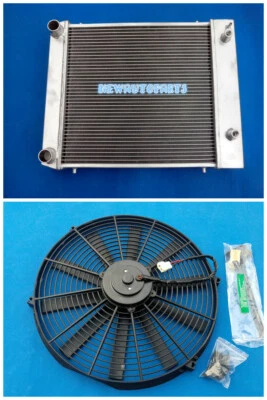 Radiador y ventilador de aluminio de 3 filas para Land Rover Defender Discovery 300TDI 90/110 BTP2275 Foto 1 de 4