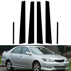 For Toyota Camry XV30 2002-2006 Window Pillar Posts Decal Sticker Glossy Black - Picture 1 of 18