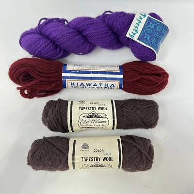 Elsa Williams-Classic Elite-Hiawatha hilo punta de aguja lana lote de 4 Foto 1 de 4