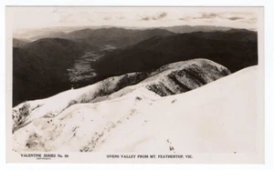 Australia Victoria Gippsland Alps Feathertop Ovens Valley - Valentine RPPC - Picture 1 of 2
