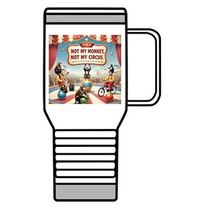 NEU Not My Monkey Not My Circus Thermobecher 20 oz - Bild 1 von 27