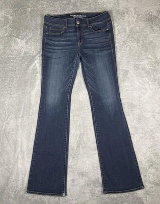 American Eagle Outfitters Jeans Womens 12 X-Long Blue Kick Boot Bootcut Stretch - Image 1 of 4