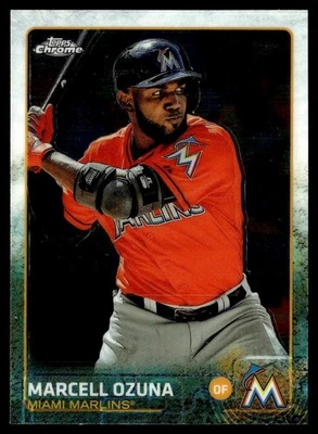 2015 Topps Chrome Marcell Ozuna Miami Marlins #182 - Image 1 of 2