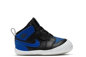 Jordan 1 Crib Bootie Black/Varsity Royal-White (AT3745 007) - Picture 1 of 3