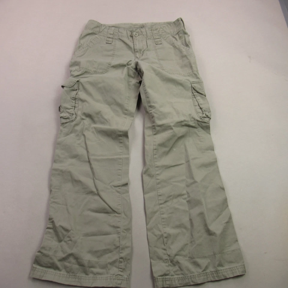 North Face 裤子女式 8 直筒工装袋轻便绿色 — 第 1/4 张图片