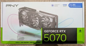 PNY NVIDIA GeForce RTX 5070 12GB OC GDDR7 PCI Express 5.0 Graphics Card - Picture 1 of 6