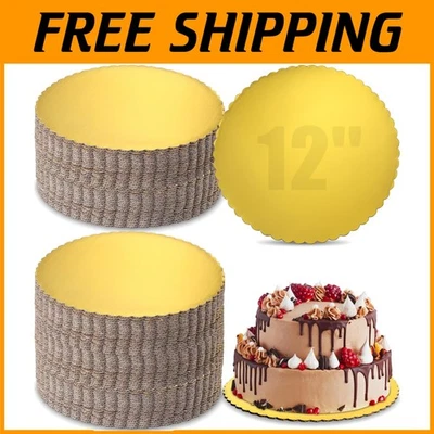 Disposable Gold Cake Cardboard - 12 Inches, 50 Count - Image 1 of 4
