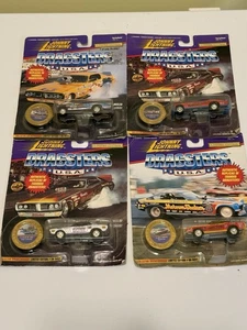 Johnny Lightning Dragsters EE. UU. Lote de 4 coches fundidos a presión 1:64 precintados - Imagen 1 de 7