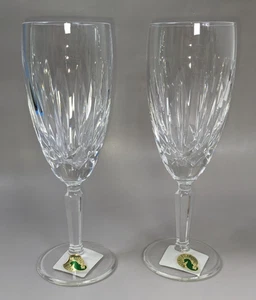 Kildare - PAIR NEW Waterford Crystal, Ireland Flute Champagne Ireland - Picture 1 of 7