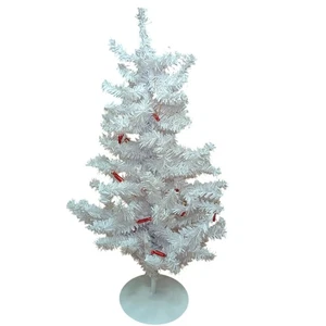 Kleine Tischplatte Weihnachtsbaum weiß - Bild 1 von 7