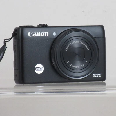 Canon PowerShot S120 12.1MP Compact Digital Camera 5X Zoom + 32GB SD + charger - Image 1 of 4