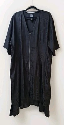 MAAIKE New Zealand Designer Black Geometric Zip Up Tunic Dress Womens Size M/L - Image 1 of 4