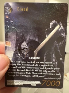 Final Fantasy TCG FF7 Noir Cloud strife Card - Picture 1 of 2