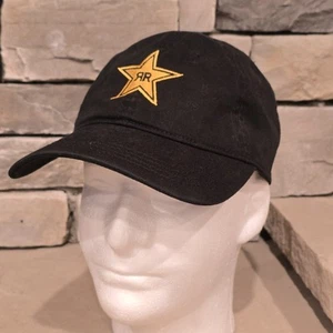 Rockstar Energy Drink Logo Slideback Mütze schwarz Einheitsgröße Kappe Amerika neu ohne Etikett - Bild 1 von 7