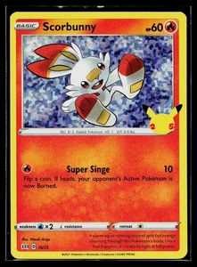 🎴Scorbunny #016/025 McDonald's 25th Anniversary Promos HOLO Near Mint + - Picture 1 of 2