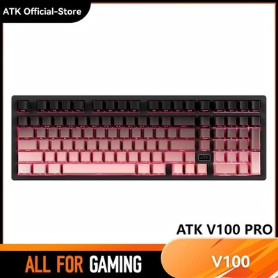 ATK V100 Pro Wireless Mechanical Keyboard –  Tri-Mode RGB 8000mAh Gasket Mount - Image 1 of 4