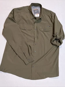 Eddie Bauer L/S Atlas Exploration Flex Shirt GuideGreen Men’s XL $99! - Picture 1 of 7