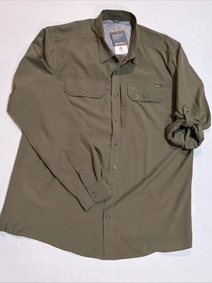 Eddie Bauer L/S Atlas Exploration Flex Shirt GuideGreen Men’s XL $99! - Image 1 of 4