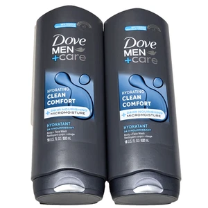 2er Pack Dove Men Care Hydrating Clean Comfort 24 Std Nourishing Body Face Wash - Bild 1 von 1