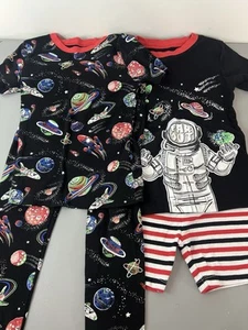Member's Mark Boy's 4-Piece Mix-N-Match Favorite Pajama Sets Size 5 Astronaut - Picture 1 of 8