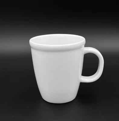 "Taza de café de porcelana blanca con logotipo rojo BODUM Corona 4"" 12 oz" Foto 1 de 4