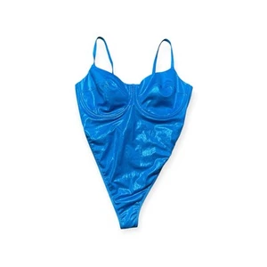 Adidas x Ivy Park One Piece Swim Suit Women's 3X Bathing Suit Shock Cyan Blue - Picture 1 of 8