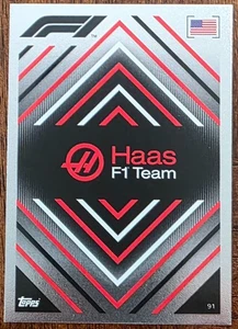 2022 TOPPS TURBO ATTAX F1 FORMULA 1 HAAS F1 TEAM SILVER FOIL CARD #91 NM/MT - Picture 1 of 2