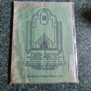 VINTAGE Electric Supply Lighting Catalog 1929 Maryland - Foto 1 di 10