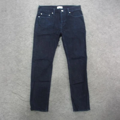 Pantalones de mezclilla Five Four Los Angeles para hombre 32 lavado oscuro botón mosca ajustados elásticos Foto 1 de 4