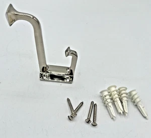 Rejuvenation Hardware Mission Doppel Kleiderhaken poliertes Nickel Keramik Scheune - Bild 1 von 9
